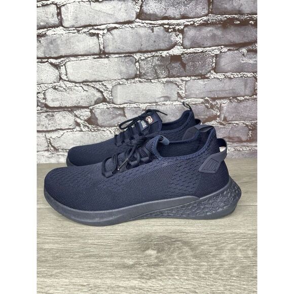 Ecko Unltd Navy Blue Textile Fabric Lace Up Athletic Sneakers Men Sz 12M US/45EU - Picture 1 of 16
